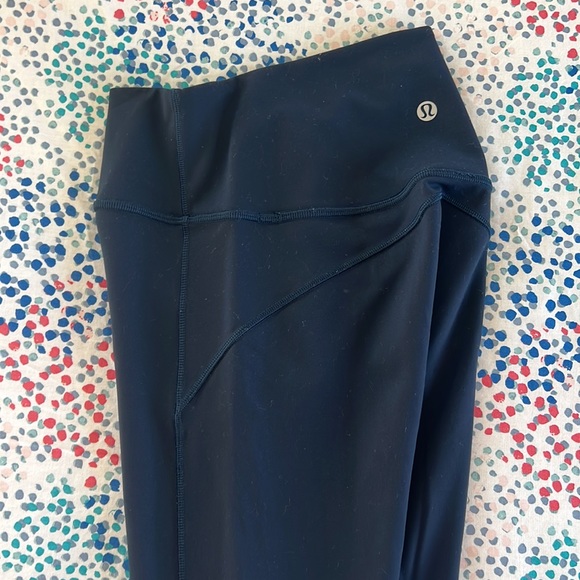 Navy 25 inch Lululemon Leggings - Picture 4 of 4